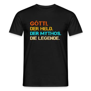 Götti - Männer T-Shirt - Schwarz - Vorne - AI Model Male 178 light (178cm)