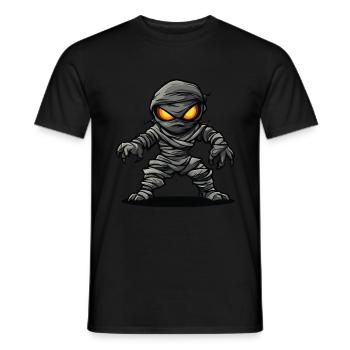 Mumie Halloween Comic - Männer T-Shirt - Schwarz - Vorne - AI Model Male 178 light (178cm)
