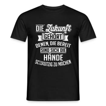 Ich mach mir die Hände schmutzig - Männer T-Shirt - Schwarz - Vorne - AI Model Male 178 light (178cm)