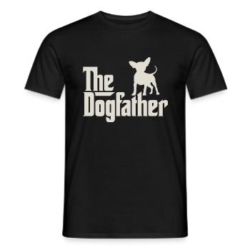The Dogfather - Chihuahua - Männer T-Shirt - Schwarz - Vorne - AI Model Male 178 light (178cm)