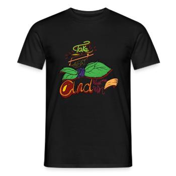 Prend place et regarde moi - T-shirt homme - noir - Devant - AI Model Male 178 light (178cm)