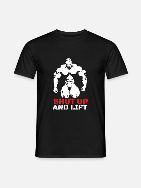 Bodybuilding Sport Krafttraining Fitness Geschenk - Männer T-Shirt - Schwarz
