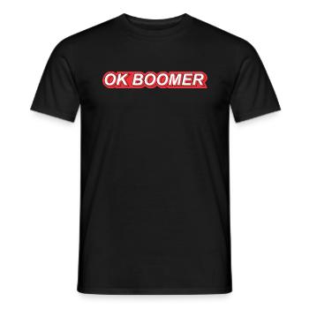 Boomer - Männer T-Shirt - Schwarz - Vorne - AI Model Male 178 light (178cm)
