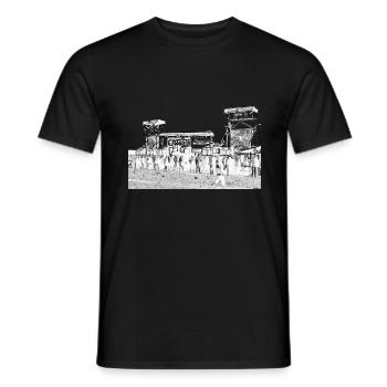 sound system 12 - T-shirt homme - noir - Devant - AI Model Male 178 light (178cm)
