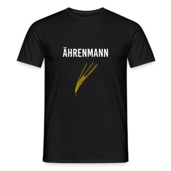 Ährenmann Bauer & Landwirt mit Ehre Getreide - Männer T-Shirt - Schwarz - Vorne - AI Model Male 178 light (178cm)
