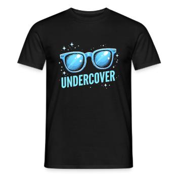 Undercover Costume - Sunglasses Fun - Men's T-Shirt - black - Front - AI Model Male 178 light (178cm)