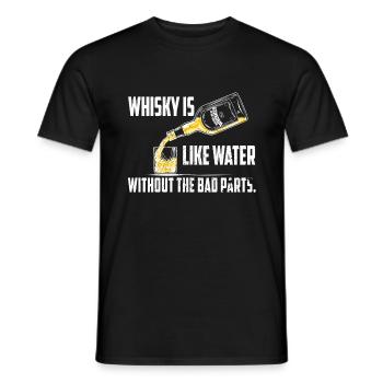 Whisky - Männer T-Shirt - Schwarz - Vorne - AI Model Male 178 light (178cm)