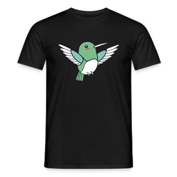 Colibri - T-shirt homme - noir - Devant - AI Model Male 178 light (178cm)