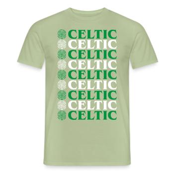 CELTIC 07 - Männer T-Shirt - Sage - Vorne - AI Model Male 178 light (178cm)