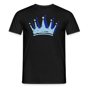 Krone Crown couronne - König - Königin - King - Männer T-Shirt - Schwarz - Vorne - AI Model Male 178 light (178cm)