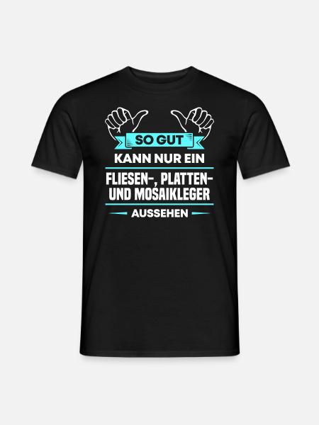 Fliesenleger Design für stolze Handwerker - Männer T-Shirt - Schwarz