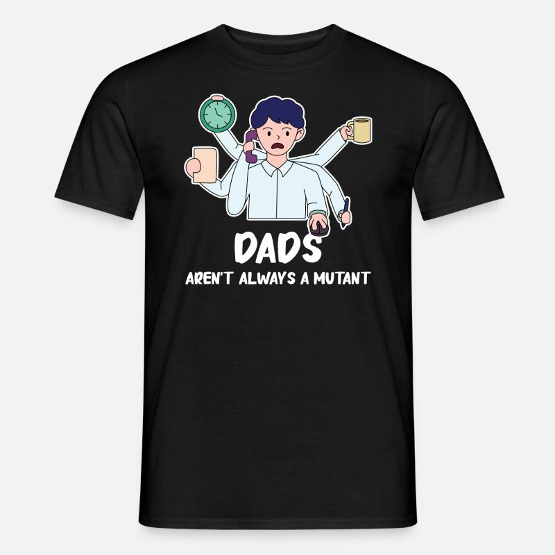 Father's Day strong design - Men's T-Shirt - black
