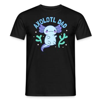 Axolotl Dad Design für Axolotl-Liebhaber - Männer T-Shirt - Schwarz - Vorne - AI Model Male 178 light (178cm)