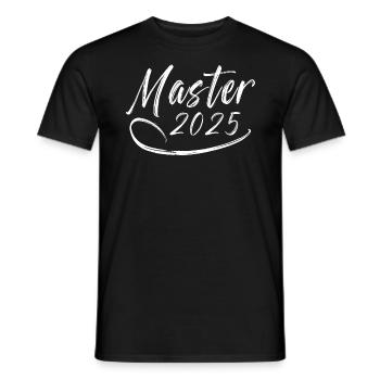 Master 2025 - Männer T-Shirt - Schwarz - Vorne - AI Model Male 178 light (178cm)