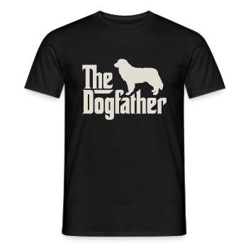 Le Dogfather - Bouvier Bernois - T-shirt homme - noir - Devant - AI Model Male 178 light (178cm)