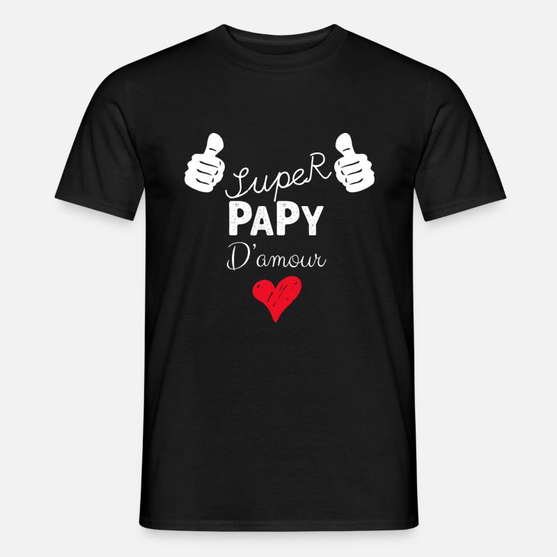 Super Papy D'Amour - T-shirt homme - noir