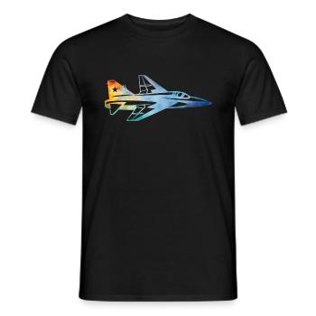 Avion de chasse - T-shirt homme - noir - Devant - AI Model Male 178 light (178cm)