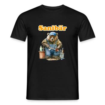 Sanibär - Einfach tierisch - Männer T-Shirt - Schwarz - Vorne - AI Model Male 178 light (178cm)