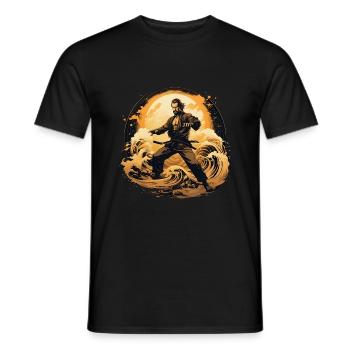 Kampfsport - Männer T-Shirt - Schwarz - Vorne - AI Model Male 178 light (178cm)