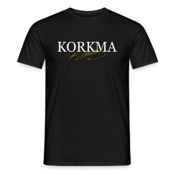 Mustafa Kemal Atatürk Korkma - Men's T-Shirt - black - Front - AI Model Male 178 light (178cm)