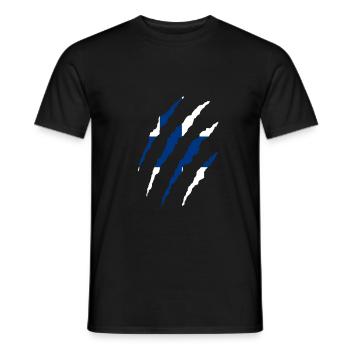 Drapeau finlandais, finlande - T-shirt homme - noir - Devant - AI Model Male 178 light (178cm)