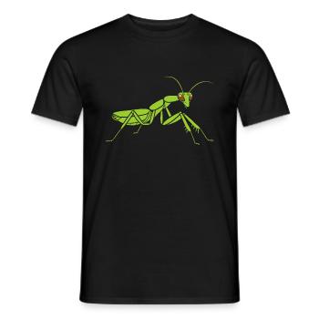 Gottesanbeterin - Männer T-Shirt - Schwarz - Vorne - AI Model Male 178 light (178cm)