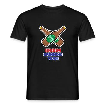 Junggesellen Party Bräutigam Drinking Team Herren - Männer T-Shirt - Schwarz - Vorne - AI Model Male 178 light (178cm)