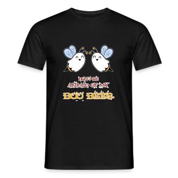 Boo Bees - Do not Be Afraid of My Boo Bees - Ladies - Men's T-Shirt - black - Front - AI Model Male 178 light (178cm)