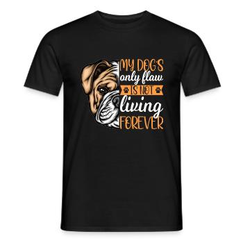 Le seul défaut du berger allemand - T-shirt homme - noir - Devant - AI Model Male 178 light (178cm)