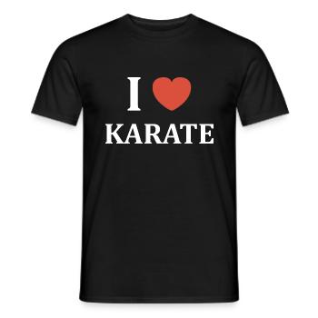 karate - Men's T-Shirt - black - Front - AI Model Male 178 light (178cm)