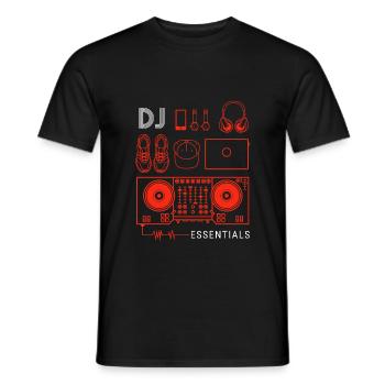 DJ Djing Gift Deejay Disc Jockey DJ Deejay - T-shirt homme - noir - Devant - AI Model Male 178 light (178cm)