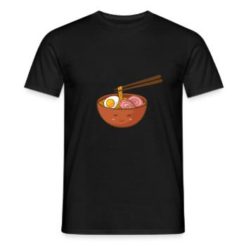 Ramen Ramen Ramen Suppe Suppe Suppe - Männer T-Shirt - Schwarz - Vorne - AI Model Male 178 light (178cm)
