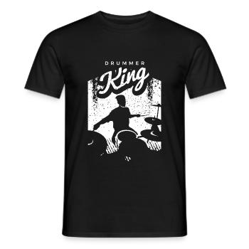 Batterie Percussion Percussion - T-shirt homme - noir - Devant - AI Model Male 178 light (178cm)