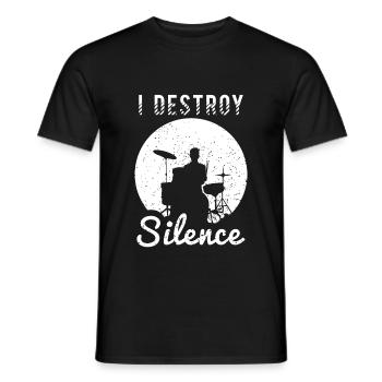 Batterie Percussion Percussion - T-shirt homme - noir - Devant - AI Model Male 178 light (178cm)