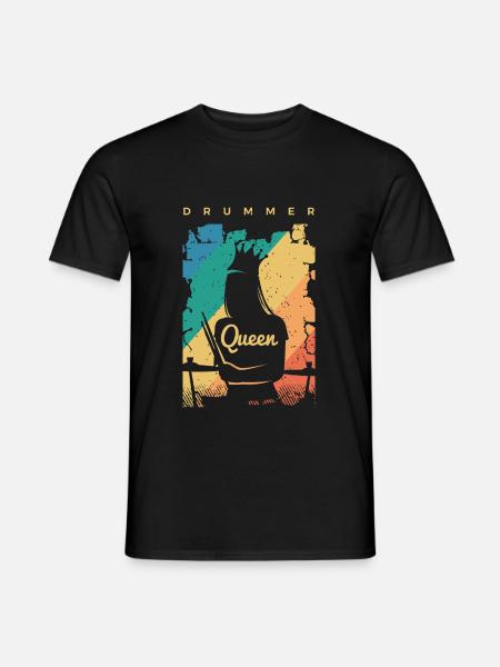 Drums Gift Drummer Percussion - Men's T-Shirt - black