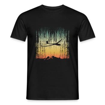 Glider Pilot Glider Glider Aviation - Men's T-Shirt - black - Front - AI Model Male 178 light (178cm)