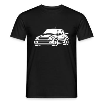 Rallye-Fahrzeug - Männer T-Shirt - Schwarz - Vorne - AI Model Male 178 light (178cm)