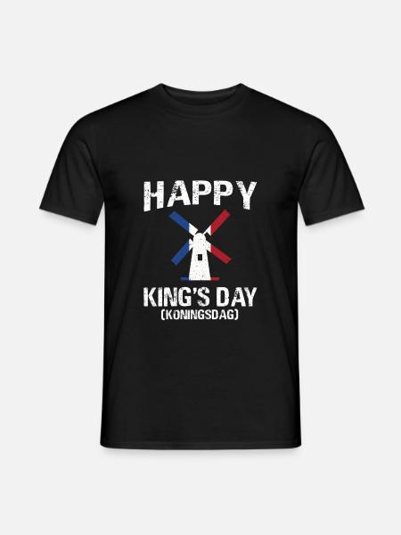 Fête des rois Koningsdag - T-shirt homme - noir