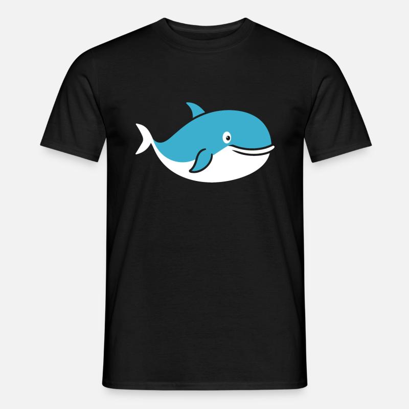 Wal - Männer T-Shirt - Schwarz