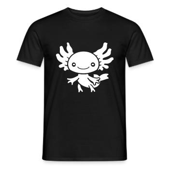 Axolotl - Männer T-Shirt - Schwarz - Vorne - AI Model Male 178 light (178cm)