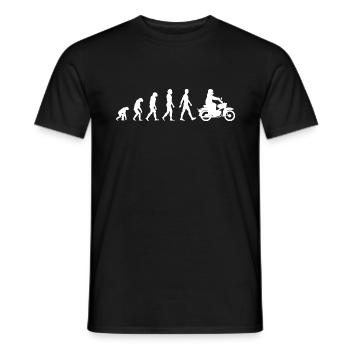 Mofa Moped Evolution Mofafahrer - Männer T-Shirt - Schwarz - Vorne - AI Model Male 178 light (178cm)