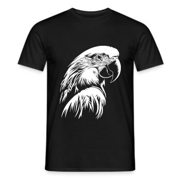 Parrot - Men's T-Shirt - black - Front - AI Model Male 178 light (178cm)