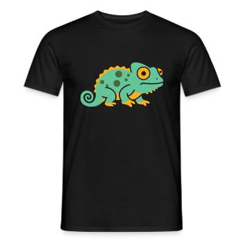 Chamäleon - Männer T-Shirt - Schwarz - Vorne - AI Model Male 178 light (178cm)