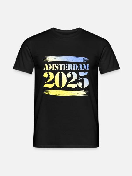 Amsterdam 2025 - Men's T-Shirt - black