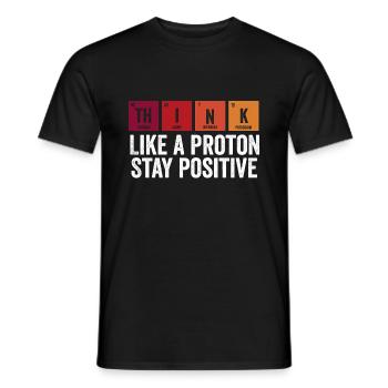 Physics Positive Stay Fun - Men's T-Shirt - black - Front - AI Model Male 178 light (178cm)