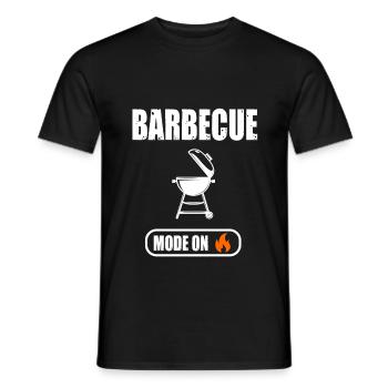 barbecue bbq mode on drôle - T-shirt homme - noir - Devant - AI Model Male 178 light (178cm)
