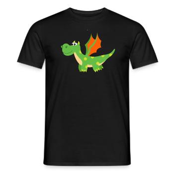 Dragon - T-shirt homme - noir - Devant - AI Model Male 178 light (178cm)