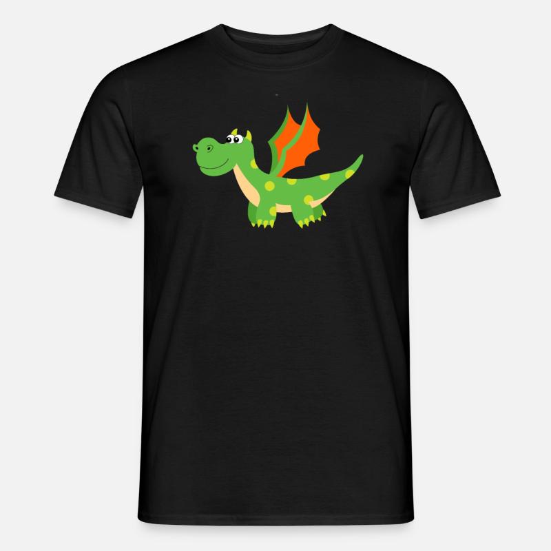 Drache - Männer T-Shirt - Schwarz