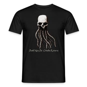 Cthulhu Retuns - Men's T-Shirt - black - Front - AI Model Male 178 light (178cm)