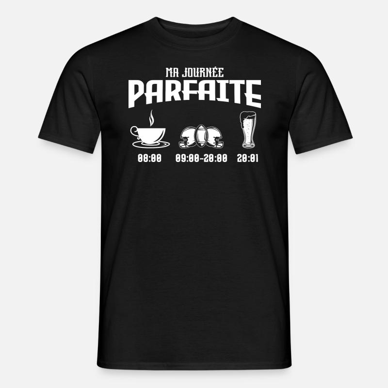 ma journée parfaite boxe - T-shirt homme - noir